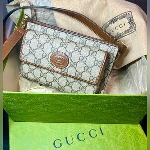 GG Belt Bag with Interlocking Chains